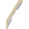 Ekena Millwork 4 3/4"H x 2 3/4"P x 5 3/8"F x 94 1/2"L, (2 1/4" Repeat) Nadia Crown Moulding MLD05X03X05NA - alternate 2